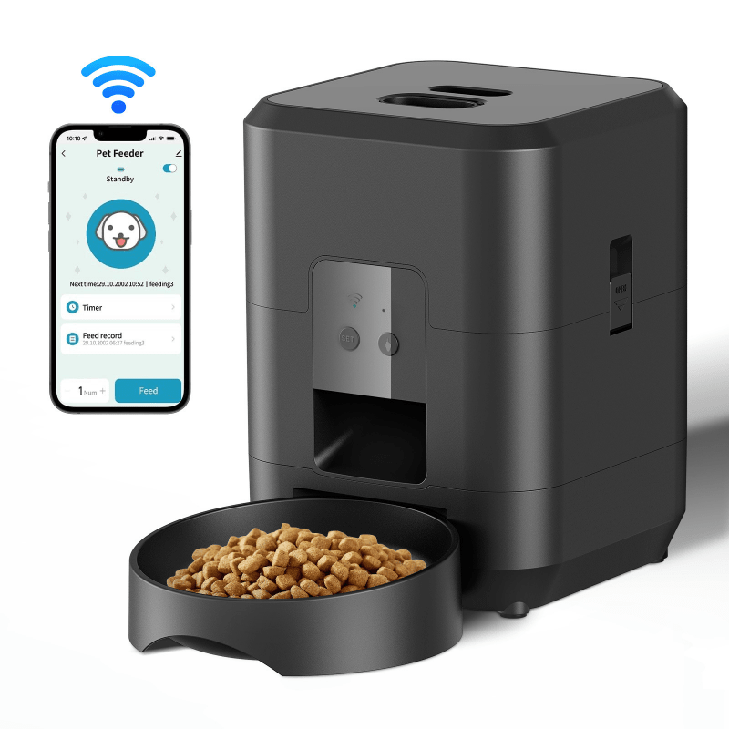 Automatische Voederbak voor honden en katten | Met WiFi | Inclusief app - HappyDiertjes.nl