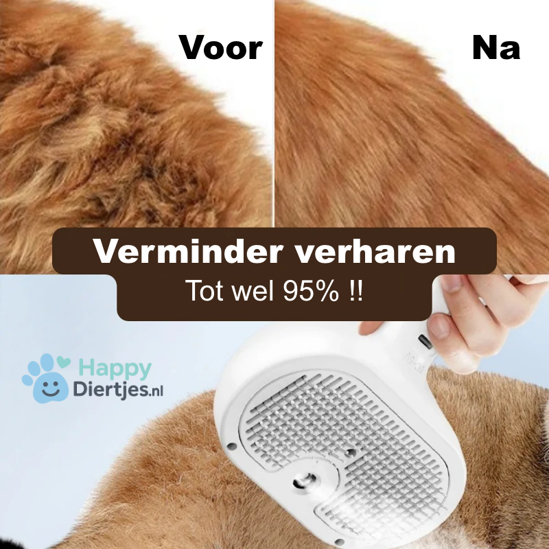 SteamPro | Professionele Vachtverzorgings Borstel voor Huisdieren