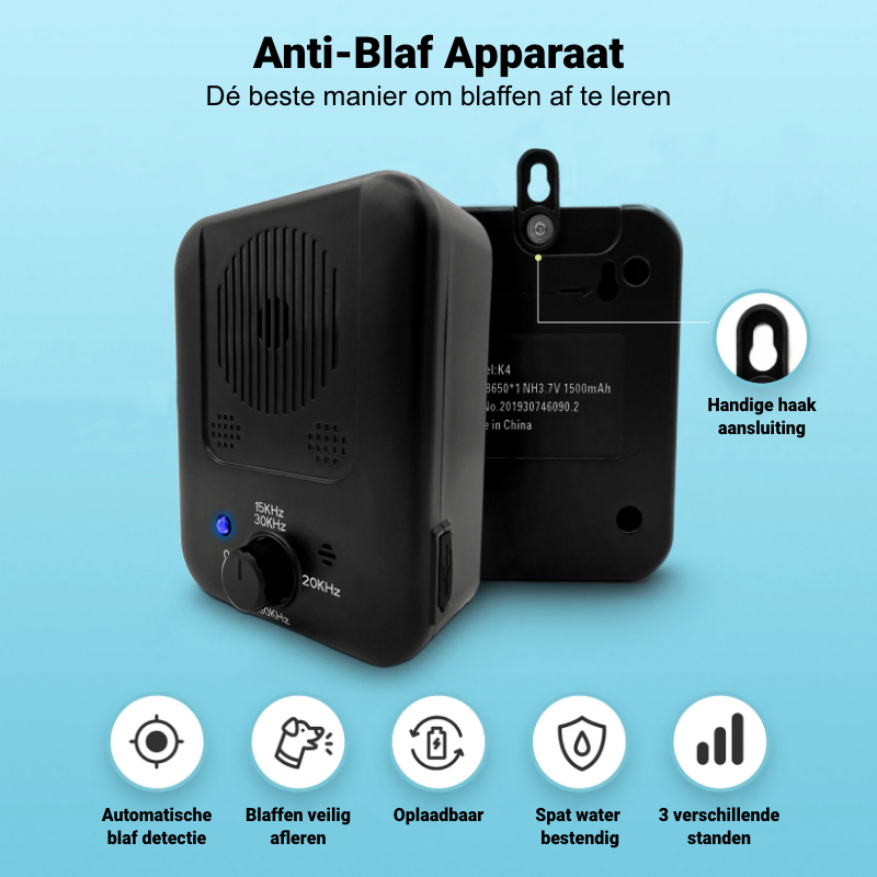 Anti-Blaf Apparaat - Blaffen Afleren met Ultrasoon Geluid