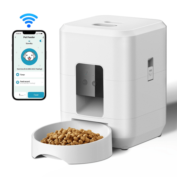 Automatische Voederbak voor honden en katten | Met WiFi | Inclusief app - HappyDiertjes.nl