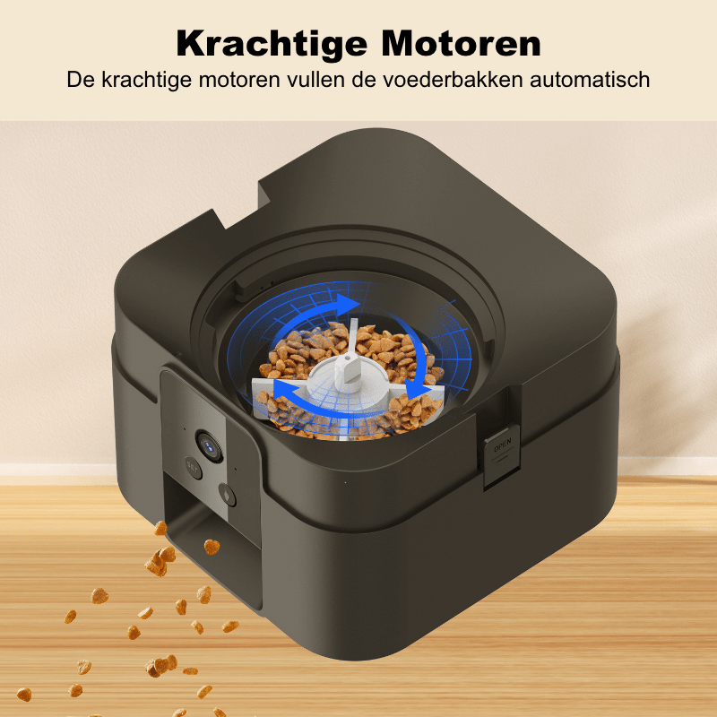 Automatische Voederbak voor honden en katten | Met WiFi | Inclusief app - HappyDiertjes.nl