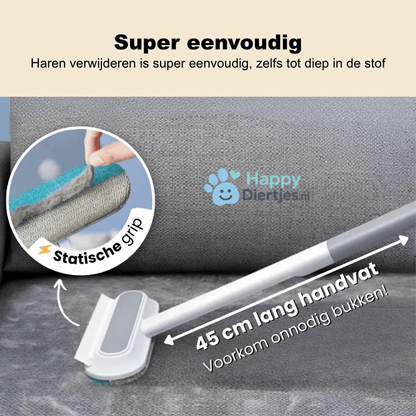 FurErase Pro™ | Haar Verwijder Stick | 3 - in - 1 Huisdierhaar Verwijderaar - HappyDiertjes.nl