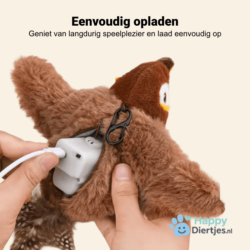Interactieve Vogel Met Bewegende Vleugels - HappyDiertjes.nl