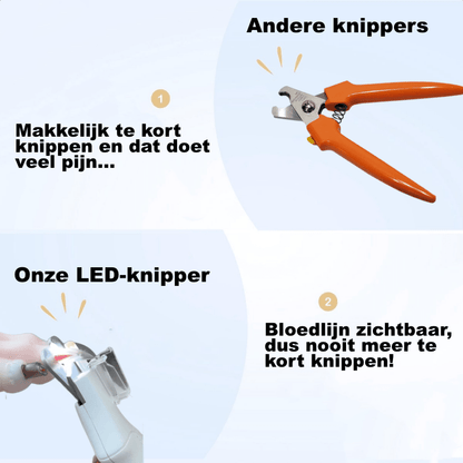 LED Nagelknipper voor honden en katten - HappyDiertjes.nl