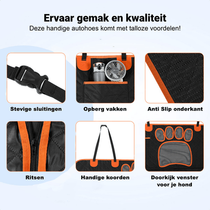 Luxe Waterbestendige Autohoes voor Huisdieren - HappyDiertjes.nl