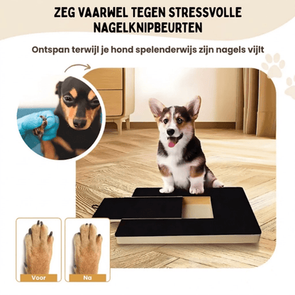 Nagelvijl Plank | Krab plank voor Honden – Stressvrij Nagels Vijlen Zonder Knippen - HappyDiertjes.nl