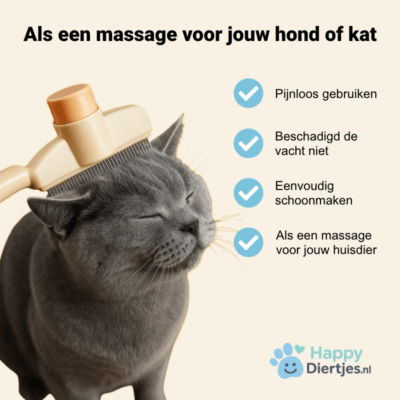 VachtVriend™ – de zachte kam die klitten verslaat - HappyDiertjes.nl