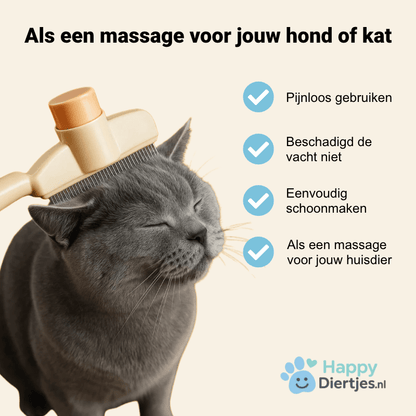 VachtVriend™ – de zachte kam die klitten verslaat - HappyDiertjes.nl