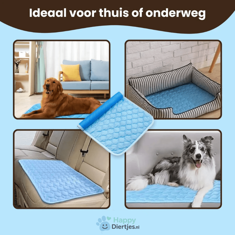 Verkoelende Mat | Zelfkoelend kleed | Geschikt voor Honden en Katten - HappyDiertjes.nl